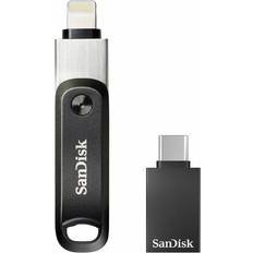 Sandisk ixpand 128gb usb SanDisk 128GB iXpand Flash Drive Go with USB-A to USB-C Adapter SDIX60N-128G-GZFFE