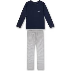 164 Pyjamasar Sanetta Flicka 245400 pyjamas lång, nordisk blå, 140, Nordisk blå
