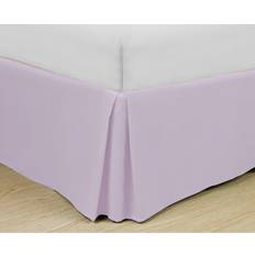 Purple Valance Sheets Swift Home Basics Pleated Microfiber 14-inch Drop Bed Sengekappe Lilla