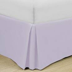 Purple Valance Sheets Swift Home Basics Pleated Microfiber 14-inch Drop Bed Sengekappe Lilla