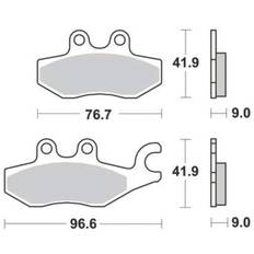 Pièces de Vélo TRW Sinter Maxi Scooter MCB771SRM