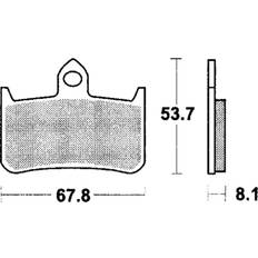 Pièces de Vélo TRW Sinter Street MCB593SV Brake Pad