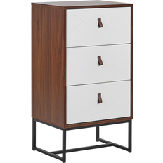 Beliani Sideboard dark wood Chest of Drawer