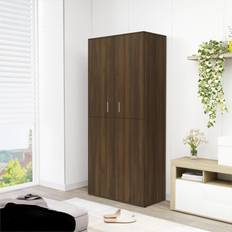 VidaXL Arredamento e Accessori per l'ingresso vidaXL Scarpiera Rovere Marrone 80x39x178 cm In Legno Multistrato Portascarpe