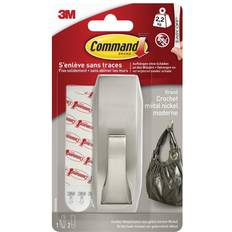 Command 3M Métallique Modern Reflection 102 x 38 x 38 mm Nickel (Brossé) Crochet pour Image