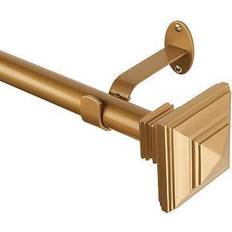 Accessoires de rideaux Elrene Florence Adjustable Curtain Rod with Square Finials, 28-48