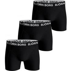 Björn Borg Men's Underwear Björn Borg 3-Pack Large Logo Boxer Trunks - Black