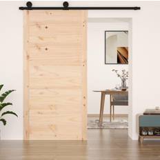 vidaXL De Granero Madera Maciza Pino 100x1.8x204.5 cm Puerta Interior (100x)