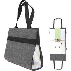 Office Supplies DuneDesign A4 Felt Lever Arch Folder Bag 31x34x9cm Grey