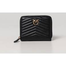 Pinko Portefeuille Carré À Contour Zippé Woman Black