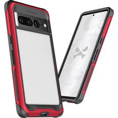 Pixel 7 Ghostek Atomic Slim Google Pixel 7 Pro Case for Google Pixel7 Aluminum Metal Phone Cover (Red)