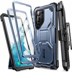 Armorbox Series Designed for Samsung Galaxy S23Ultra 5G (2023 Release) Full-Body Rugged Holster Bumper Case with Built-in Screen
