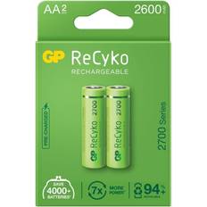 Aa rechargeable batteries GP Batteries Batterie AA Rechargeable NIMH R6AA2700mAh (AA) Batterien