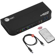 SIIG Siig 2X1 Hdmi 4K Hdr Kvm Usb 3.0 Switch With Remote Control