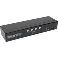 KVM Switches Tripp Lite 4-Port HDMI/USB KVM Switch with Audio/Video and USB Peripheral Sharing