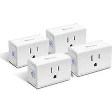 Google mini home Kasa Smart Plug Mini 15A, Smart Home Wi-Fi Outlet Works with Alexa, Google Home & IFTTT, No Hub Required, UL Certified, 2.4G WiFi Only, 4-Pack