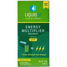 Liquid I.V. Energy Multiplier, Supercharged Energy Drink Mix, Lemon Ginger, Stick