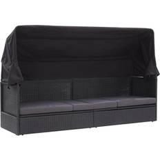 Sun Beds vidaXL Patio Sofa Bed Canopy Poly