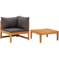 Træ Loungesæt vidaXL haven 2 Loungesæt