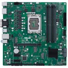 Motherboards ASUS Pro B660M-C D4-CSM 1700 Micro-ATX Commercial Motherboard PCIe 4.0 DDR4 2xM.2 Slots M.2 Slot Only (Key E)