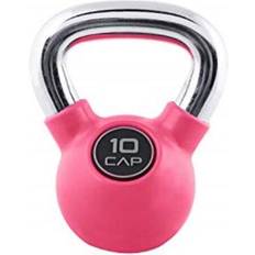 Kettlebells on Black Friday sale Cap Barbell Colored Rubber Coated Kettlebell with Chrome Handle, 10 lb (SDKR-010C)