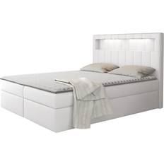 Senge & Madrasser Mirjan24 Boxbett Weiß 140 x 200 cm Boxspringbett