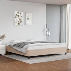 vidaXL cappuccino 200x200 konstläder Sängram
