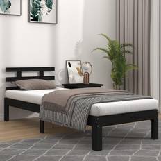 Sengerammer vidaXL black, 100 Solid Bed Frame Sängram