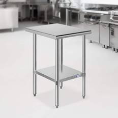 BBQ Furniture & Attachments GRIDMANN 18 30 Inch Stainless Steel Table w/ Undershelf NSF Commercial Kitchen Work & Prep