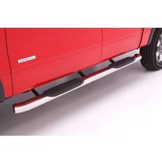 Parking Discs Lund 5 Inch Oval Curved Tube Steps, Cab Length Polished