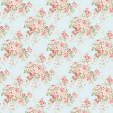 Blue striped wallpaper Galerie Abby Rose 4 Floral Blue Wallpaper AB27615