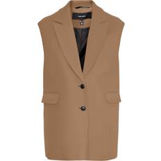 Veste Vero Moda Elegant vest camel-Neutral Tigers eye