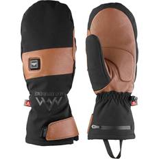 Heated Outdoor Mittens - Black/Brown