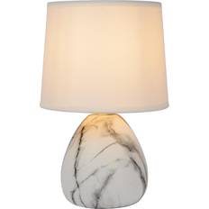 Lucide Lampade da tavolo Lucide Marmo Con Base Ceramica, Bianco Lampada da tavolo