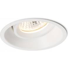 Sober Rund Noget Vippbar Lampe Hvid