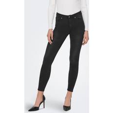 XS Jeans Only Onlwauw Mid Skinny Fit-jeans Svart