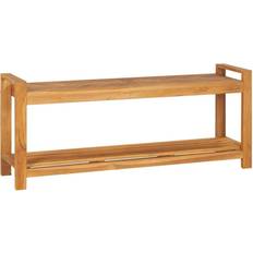 Teck Bancs de Jardin vidaXL Bench 120 Cm Solid Teak Wood Banc de Jardin