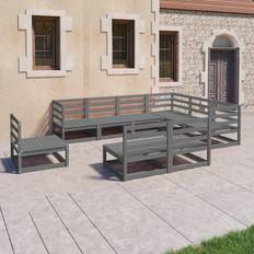 Wood Outdoor Lounge Sets vidaXL Solid Pinewood Garden Outdoor Lounge Set