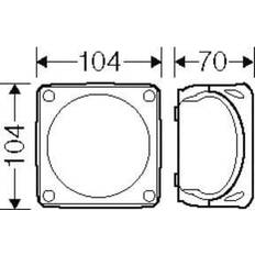 4 mm2 Forgreningsdåse 1,5-4 Mm2 104x104x70