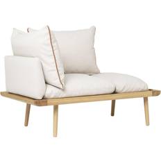 Lounge Runt 1½-sits Ek/White Sands