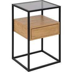 Living Home Randolf Natural/Black Sengebord 35x40cm