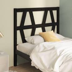 vidaXL black, 81 Pine Bed Headboard