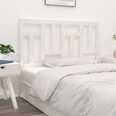 vidaXL white, 155.5 Pine Bed Honey Sänggavel