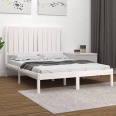 vidaXL Massivholzbett 4FT Small Double Bettrahmen