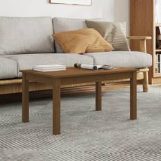 vidaXL Da Salotto Ambra 80x50x40 cm Legno Massello Di Pino Tavolino
