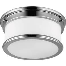 Vetro Plafoniere Elstead Lighting Payne Luce Chiara Della Parete One > NEW - Rotonda Cromo Lucido IP44, E27 Plafoniera