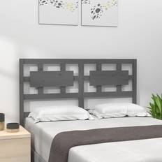 Beds & Mattresses vidaXL grey, 185.5 Pine Bed Headboard