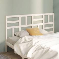 Hvite Senger & Madrasser vidaXL white, 206 Pine Bed Sänggavel