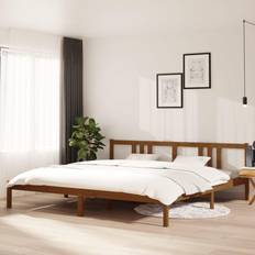 vidaXL Bed Frame Honey Brown Sängram