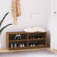 Furu Skohyller vidaXL Cabinet Honey Brown Pine Skohylle